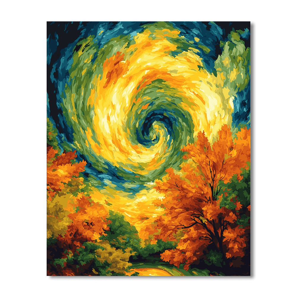 Van Gogh Inspired Majestic Whirl  Paint By Number