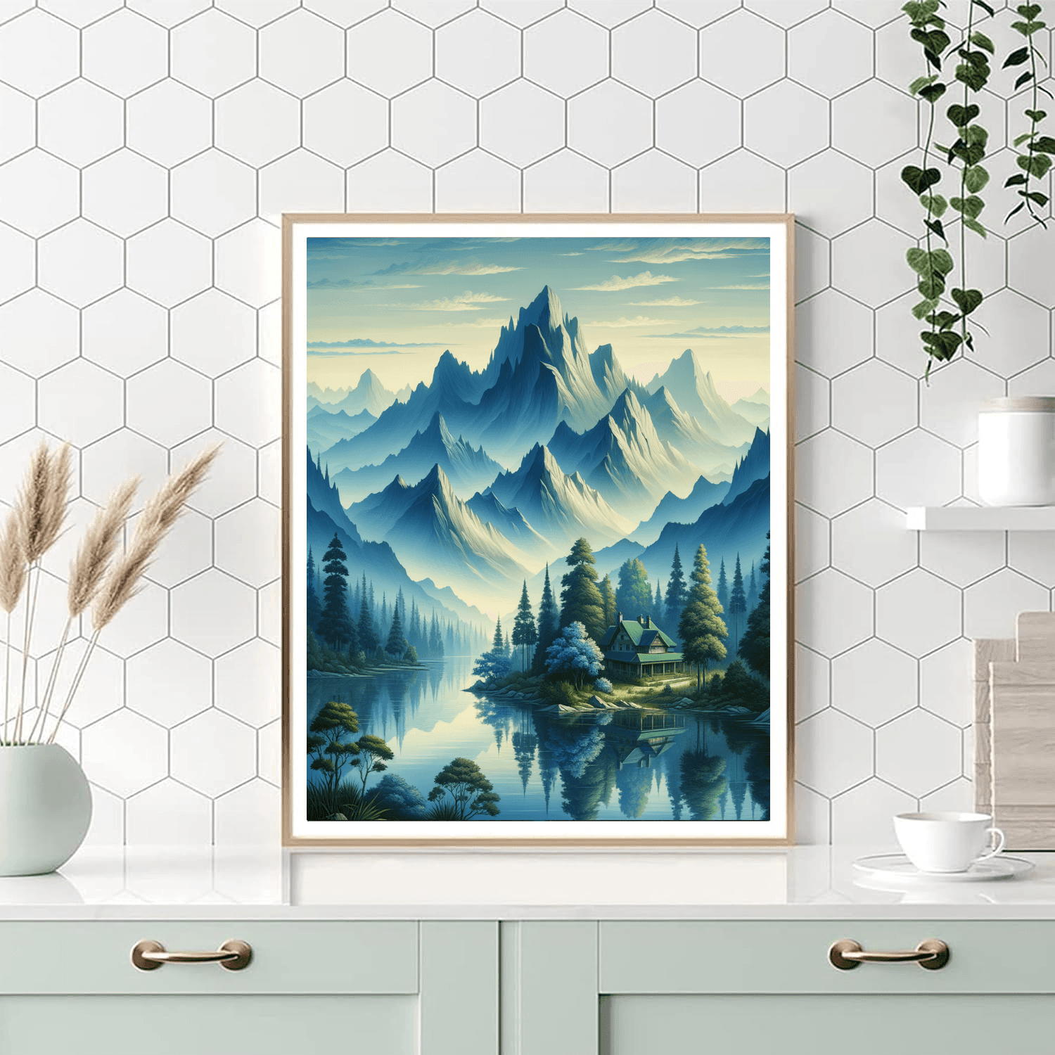 Dreamy Mountain Escape DIY Paint By Numbers