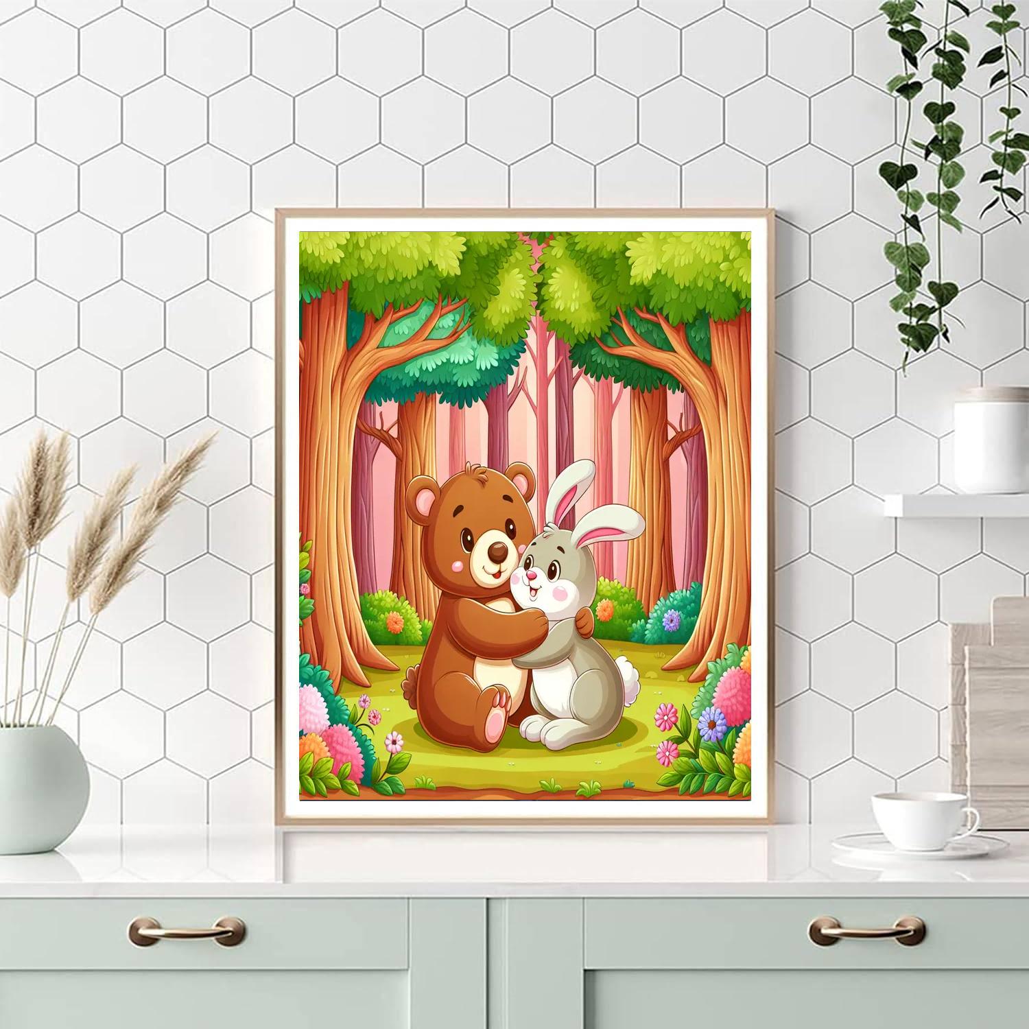 Animal Pals Painting Number Kit