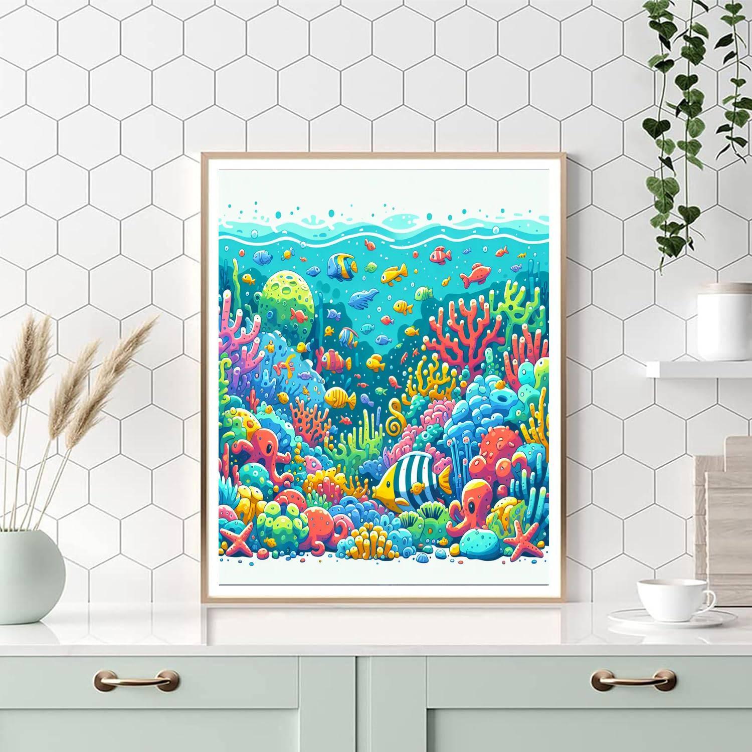 Undersea Utopia Number Painting