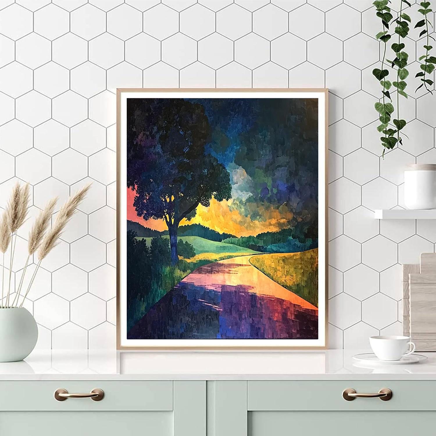 Paul Cézanne Inspired Light And Shadow Symphony  Paint By Numbers Kits