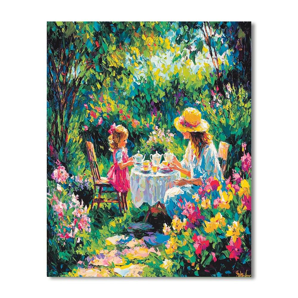 A Mother's Day Tea Party Paint By Numbers Kits