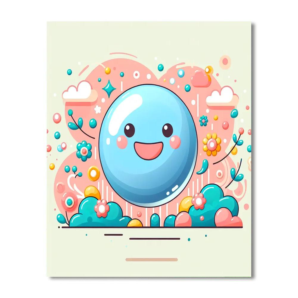 Bouncy Bubble Painting Number Kit