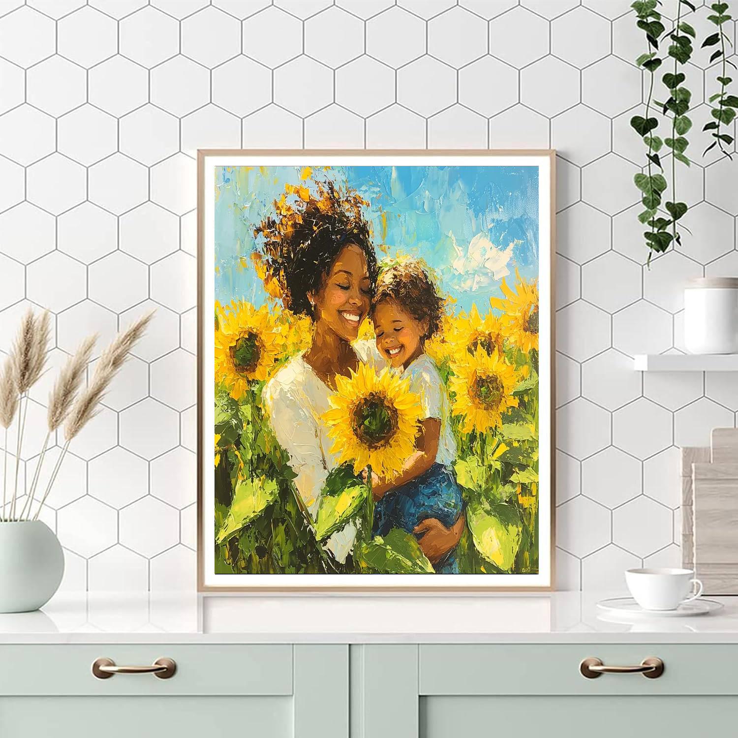 Sunflower Hugs Painting By Numbers Kit
