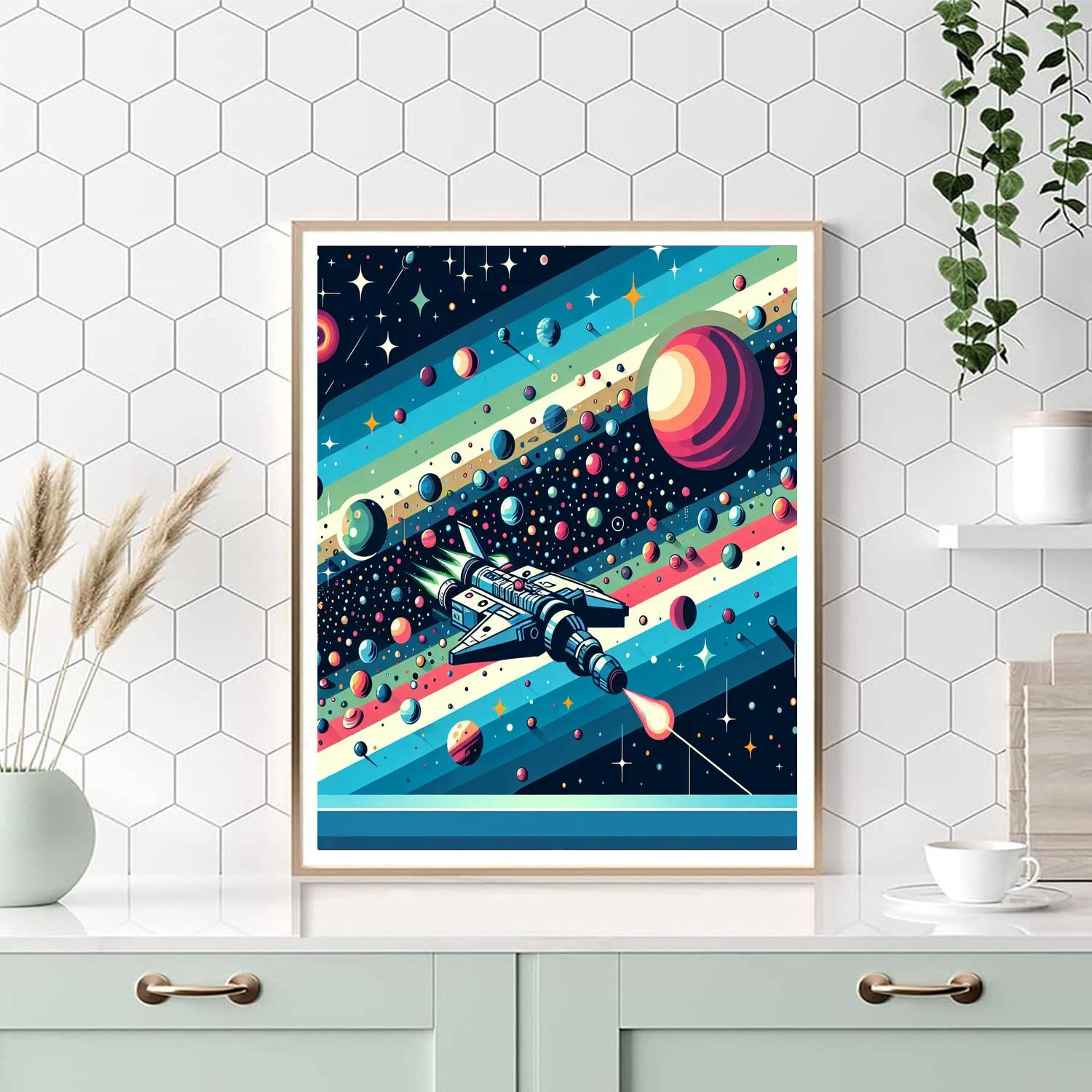 Galactic Quest Journey DIY Paint By Numbers
