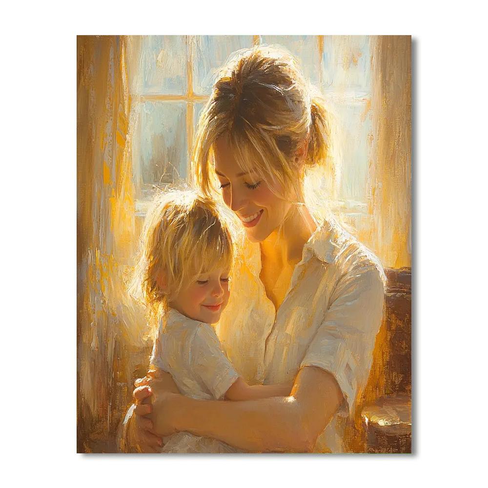 Cuddles In The Sunlight Painting By Numbers Kit