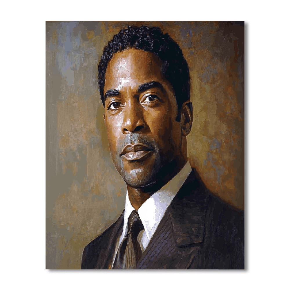Denzel Washington: The Resonating Voice Of Excellence Paint By Number
