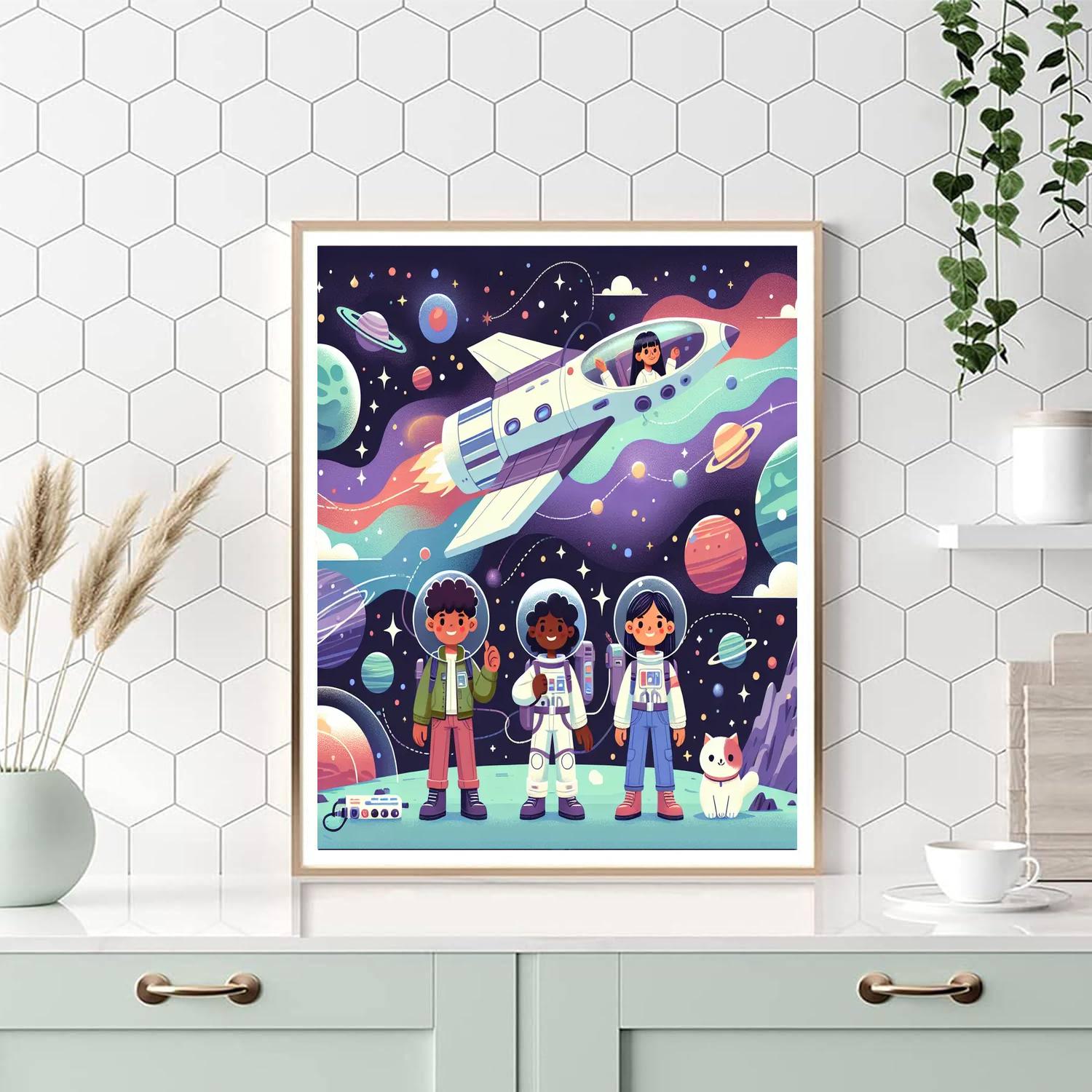 Galactic Journey Quest Painting By Numbers Kit