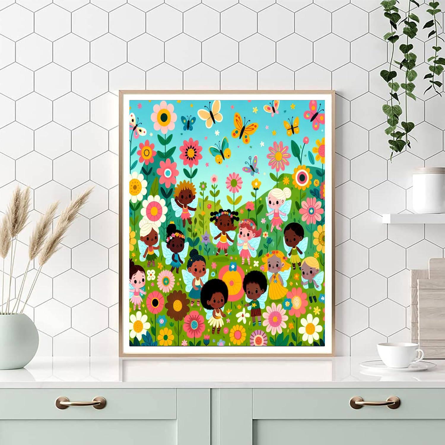 Garden Fairy Wonderland Paint By Numbers Art