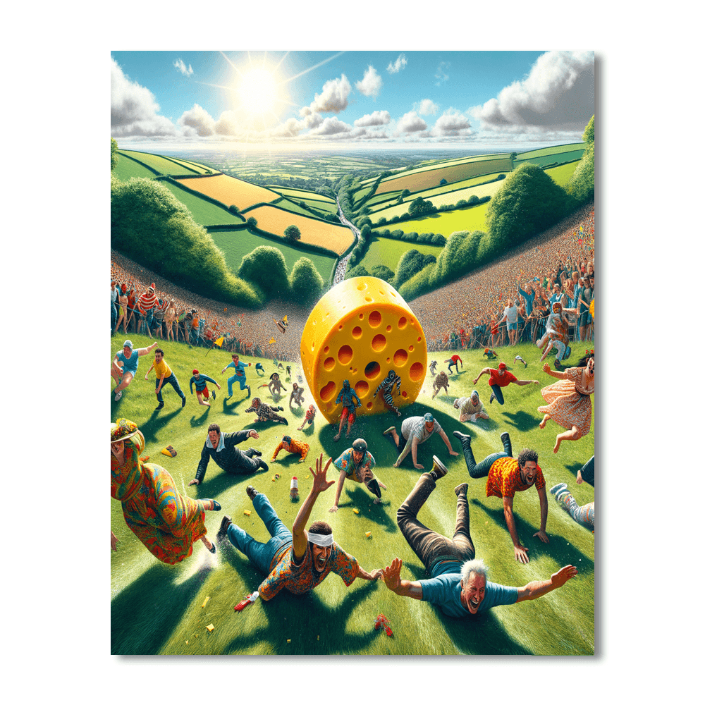 Cooper's Hill Cheese-rolling - England Paint By Color