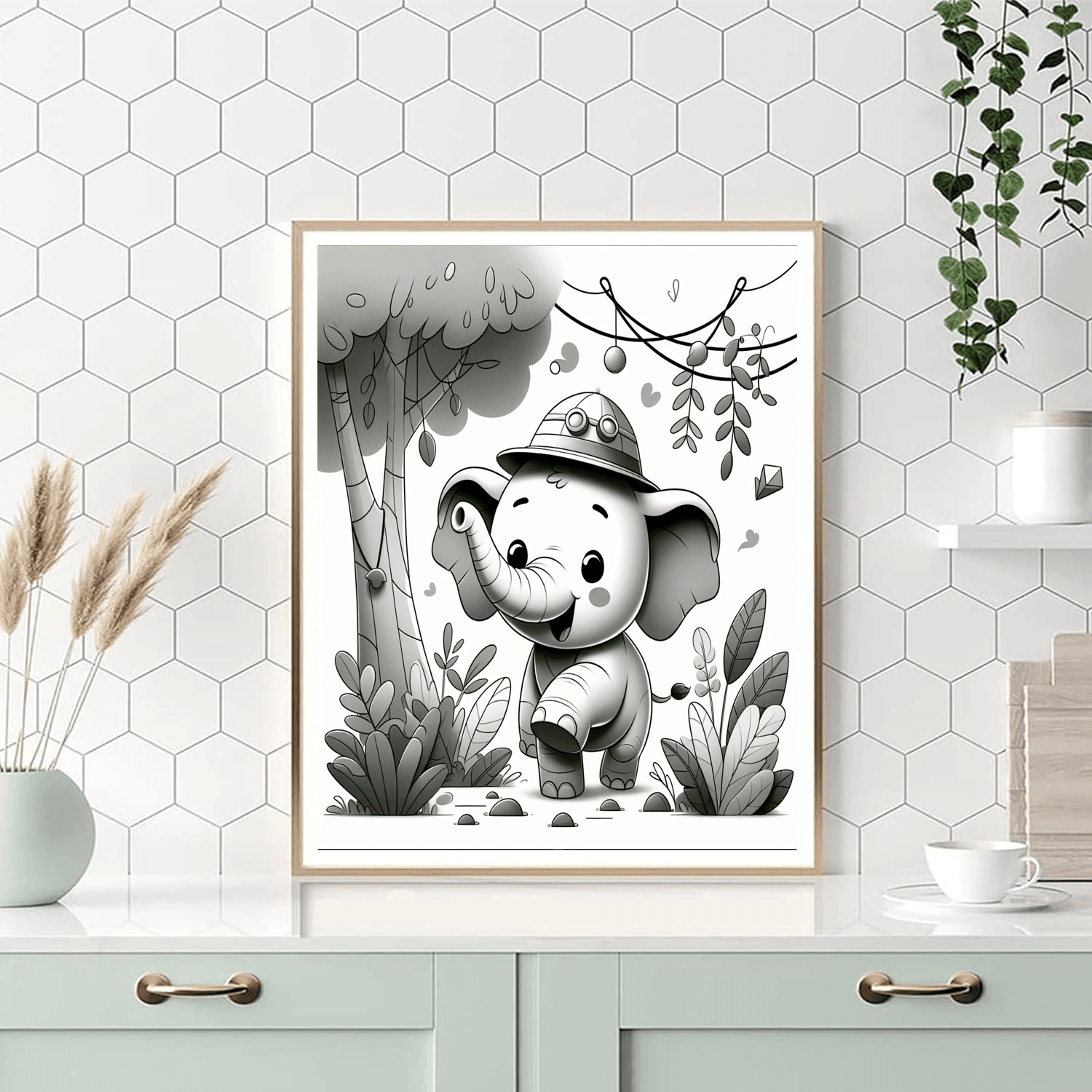 Jolly Elephant Adventure Paint By Color