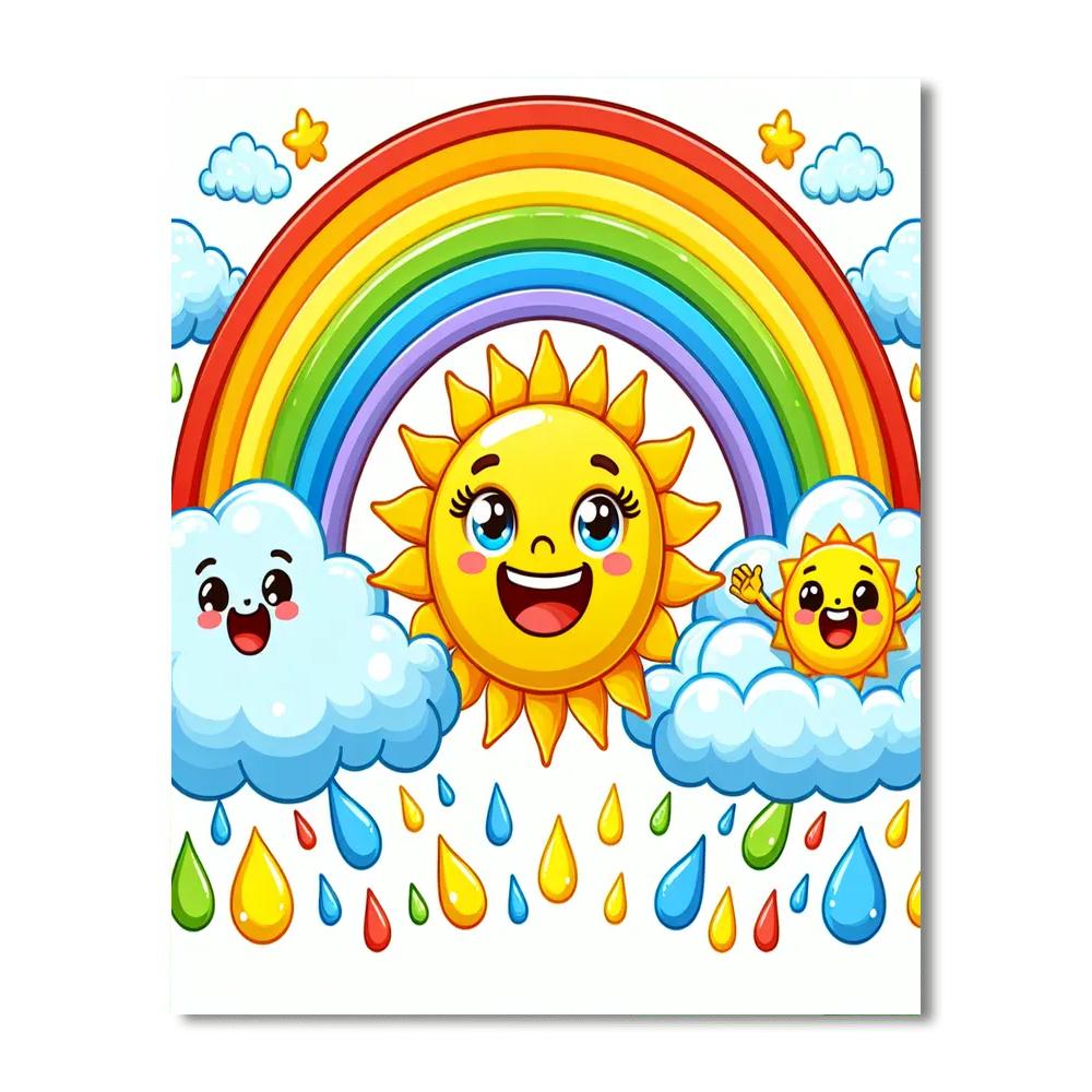 Magical Weather Wonders Painting Number Kit