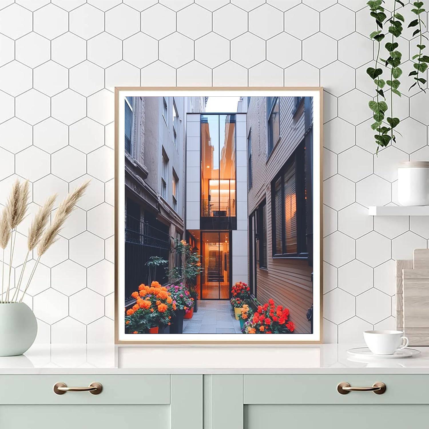 The Narrowest House - Warsaw Paint By Number