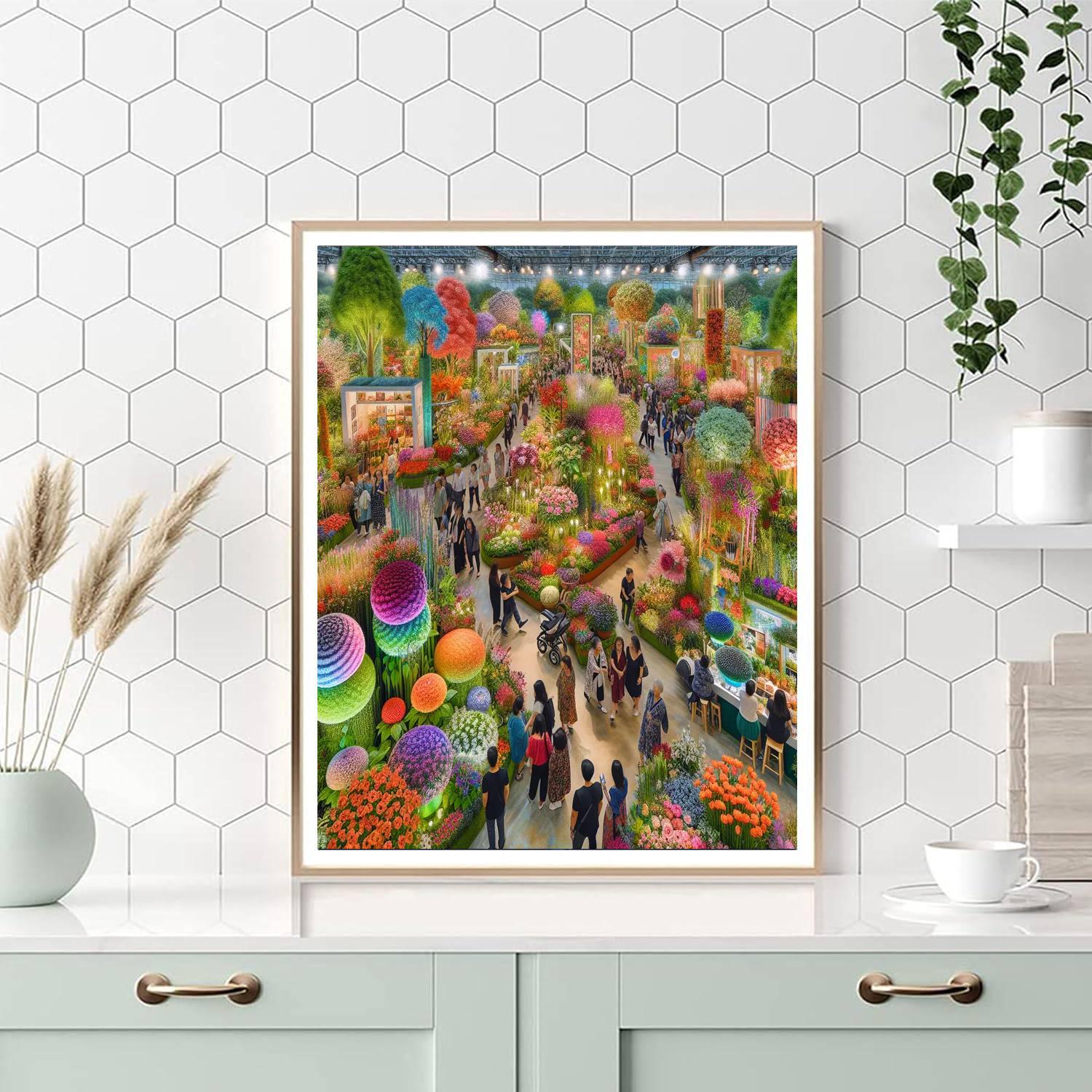 Harrogate Flower Show - England Painting Number Kit