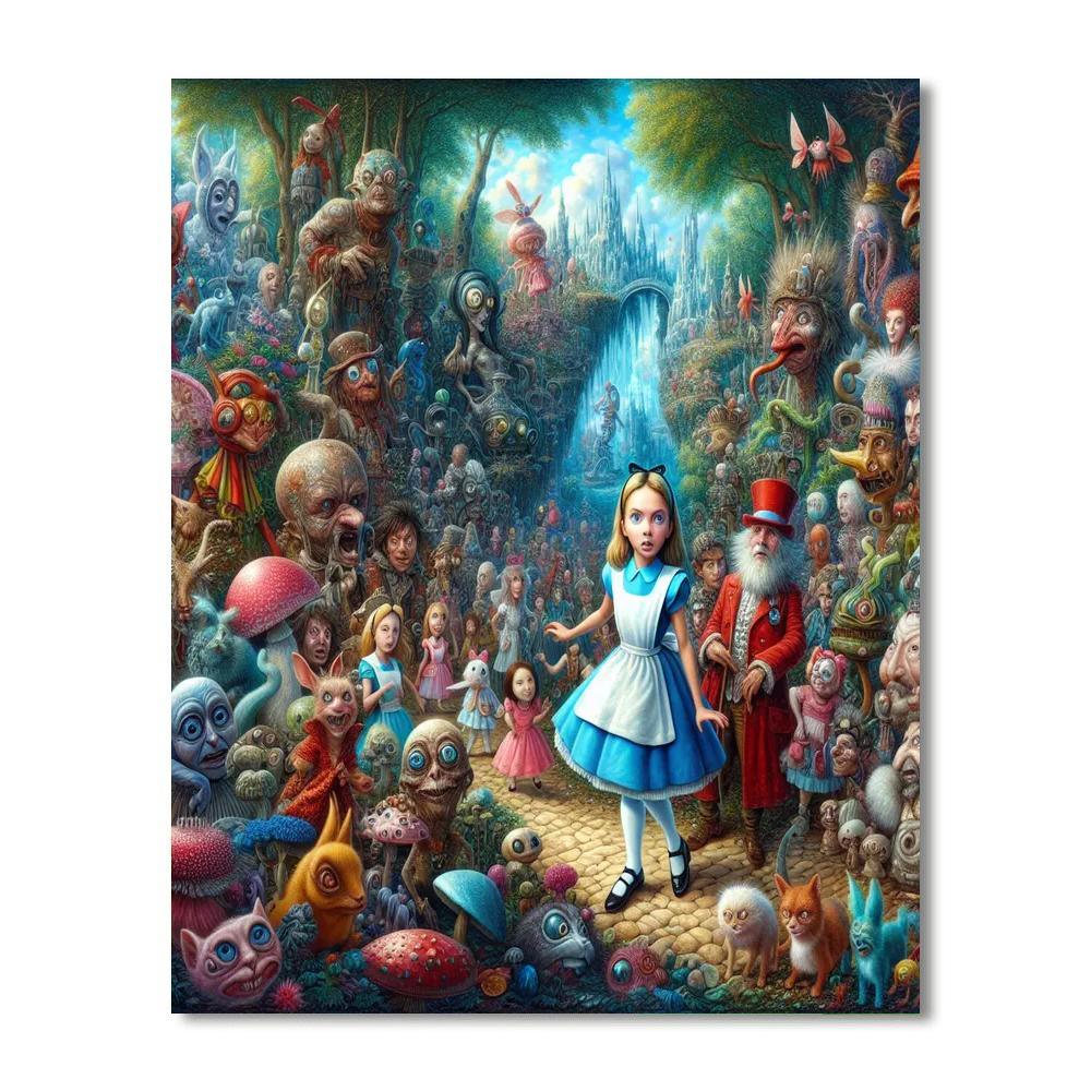 Alice's Curiosity Paint By Numbers Art