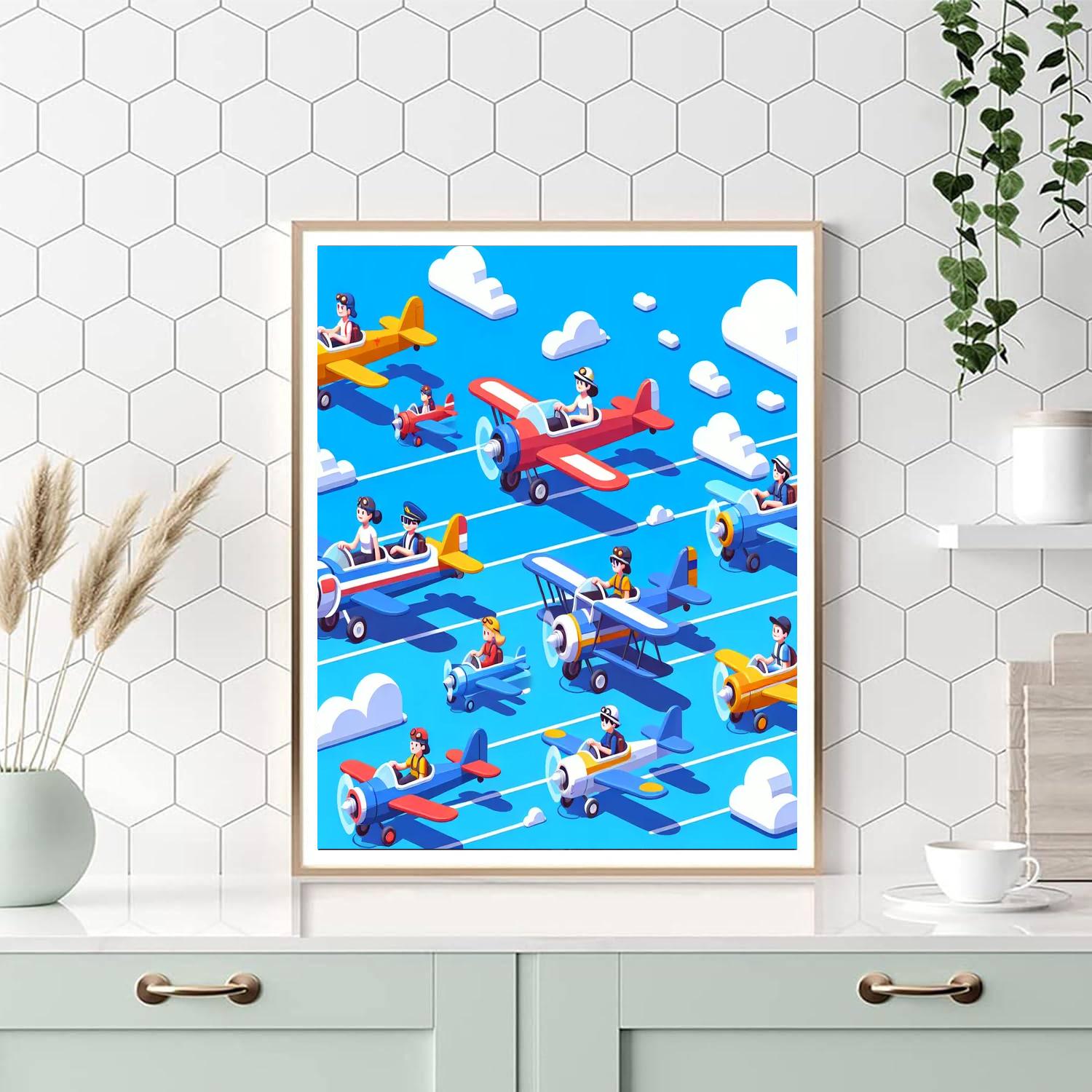 Adventurous Aviators Paint By Numbers Kits