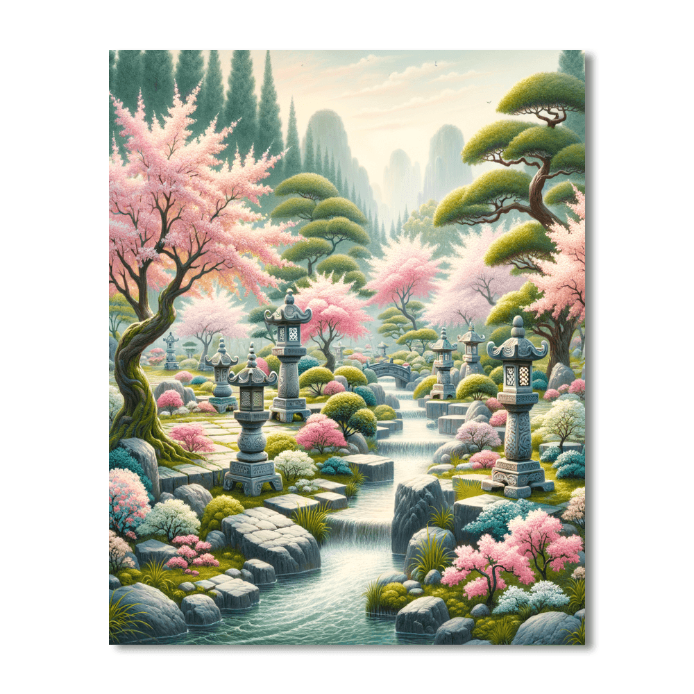 Mystical Oriental Garden DIY Paint By Numbers