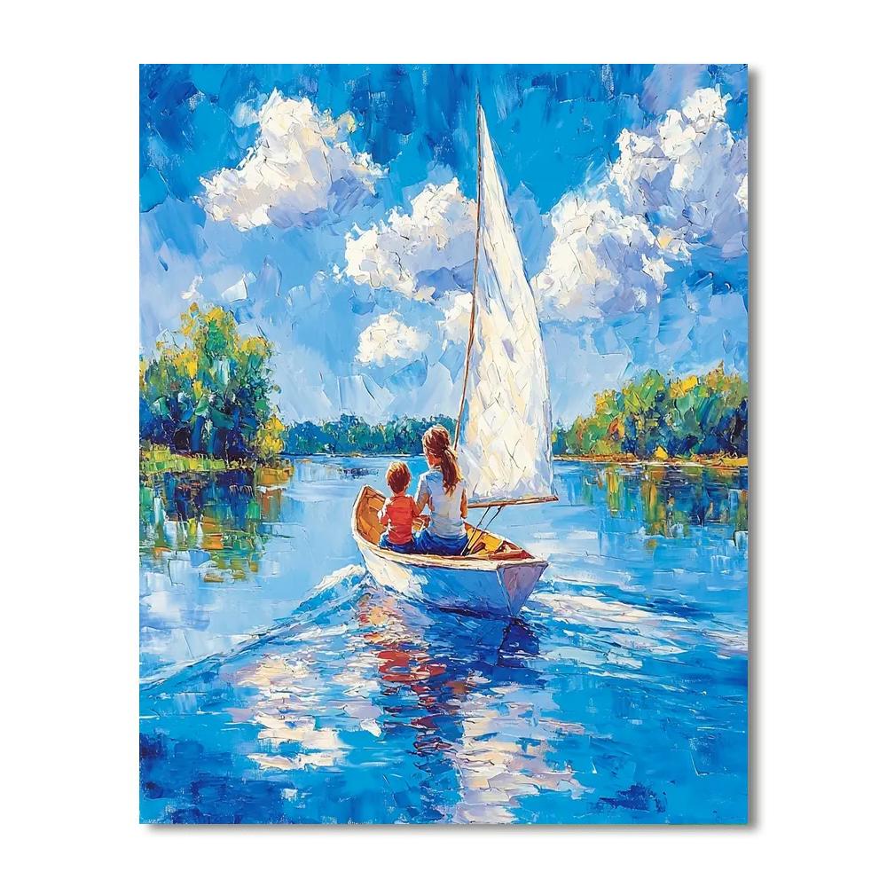 Sailing Through Life Together Painting Number Kit
