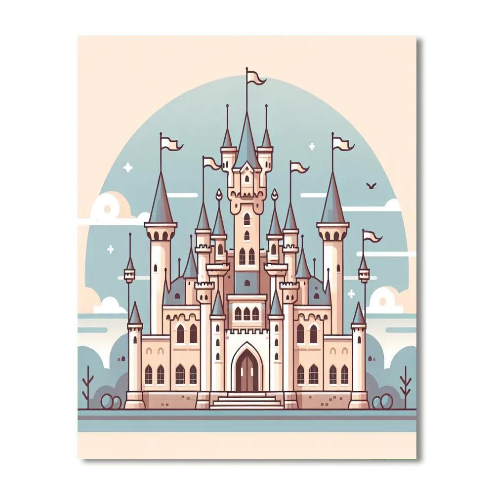 Princess Castle Adventure Painting By Numbers Kit