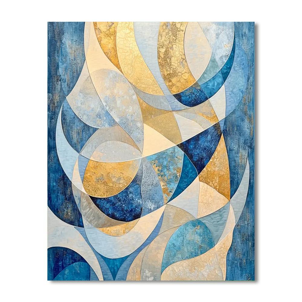 Gustav Klimt Inspired Serene Flow  Paint By Numbers Art
