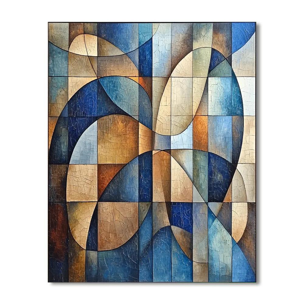 Paul Klee Inspired Geometric Poetry  Number Painting