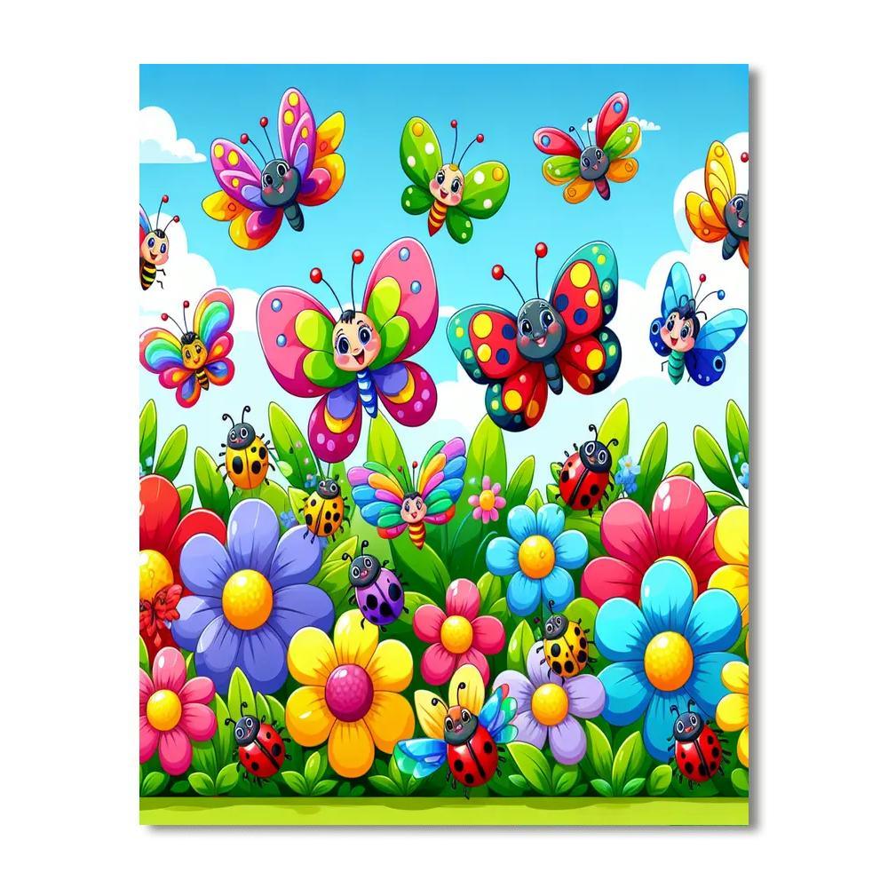 Garden Adventure Paint By Numbers Art