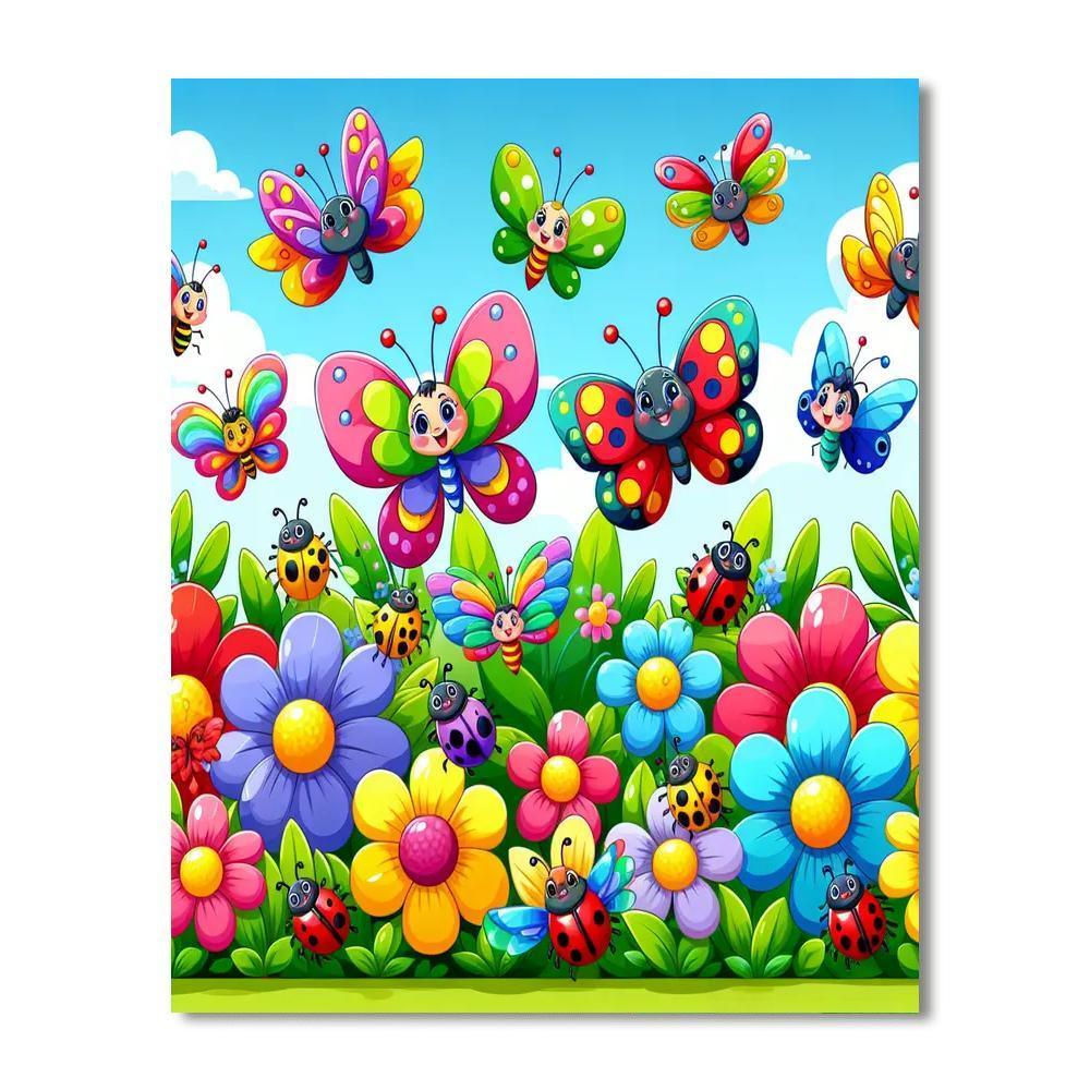 Garden Adventure Paint By Numbers Art