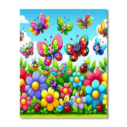 Garden Adventure Paint By Numbers Art