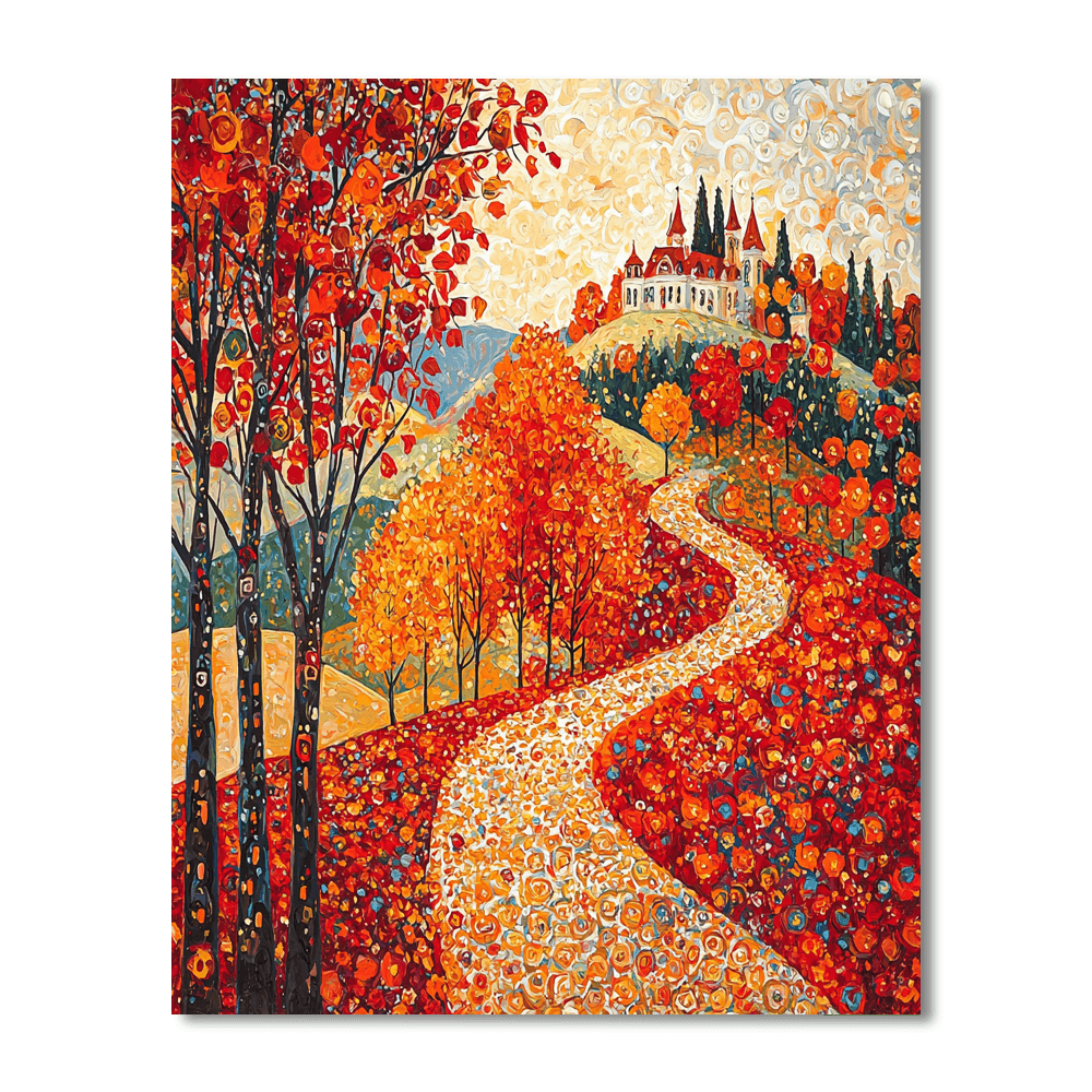 Gustav Klimt Inspired Whispers Of Autumn  Painting By Numbers Kit