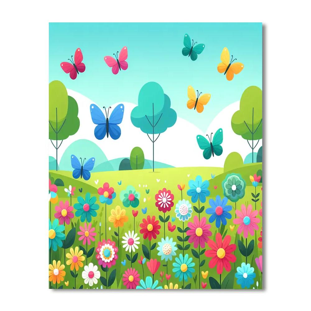 Enchanted Butterfly Journey Paint By Color