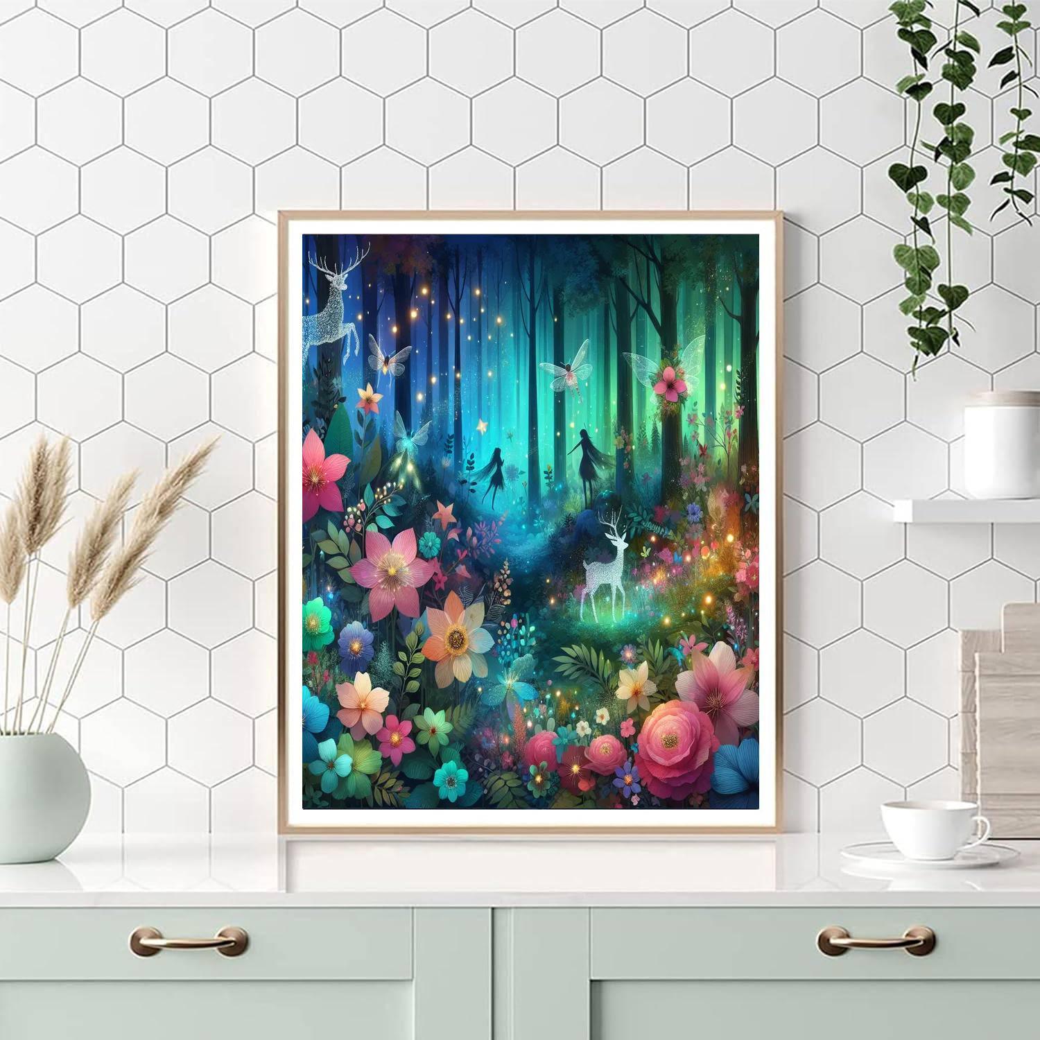 Mysterious Woodland Enchantment DIY Paint By Numbers