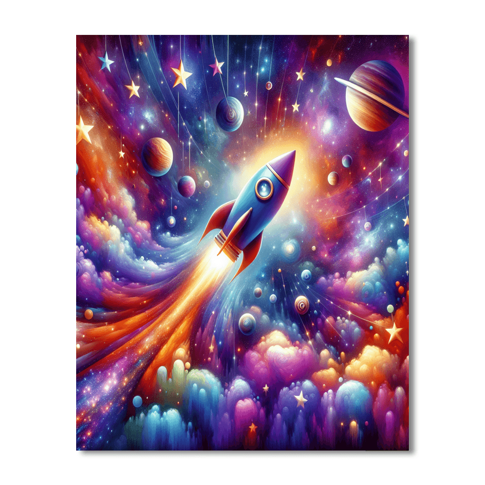 Dynamic Space Odyssey Painting By Numbers Kit