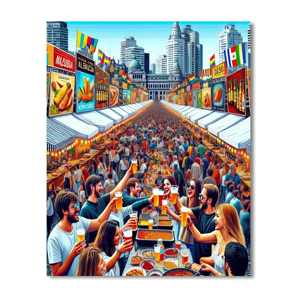 Festival De La Cerveza - Montevideo Number Painting