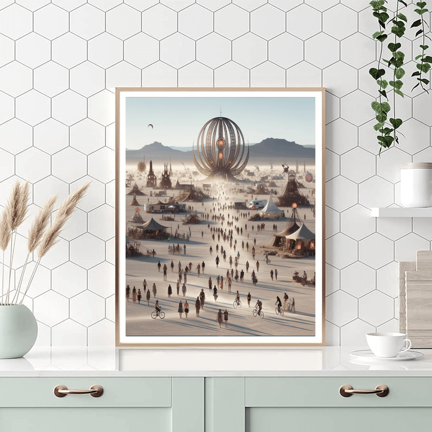 Burning Man - Black Rock City Numbered Painting Kits