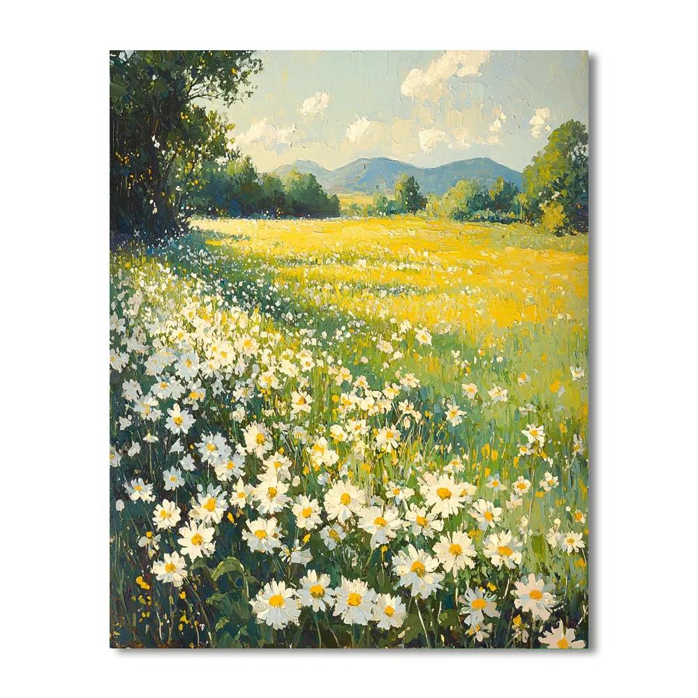 Edgar Degas Inspired Echoing Meadows  Painting Number Kit