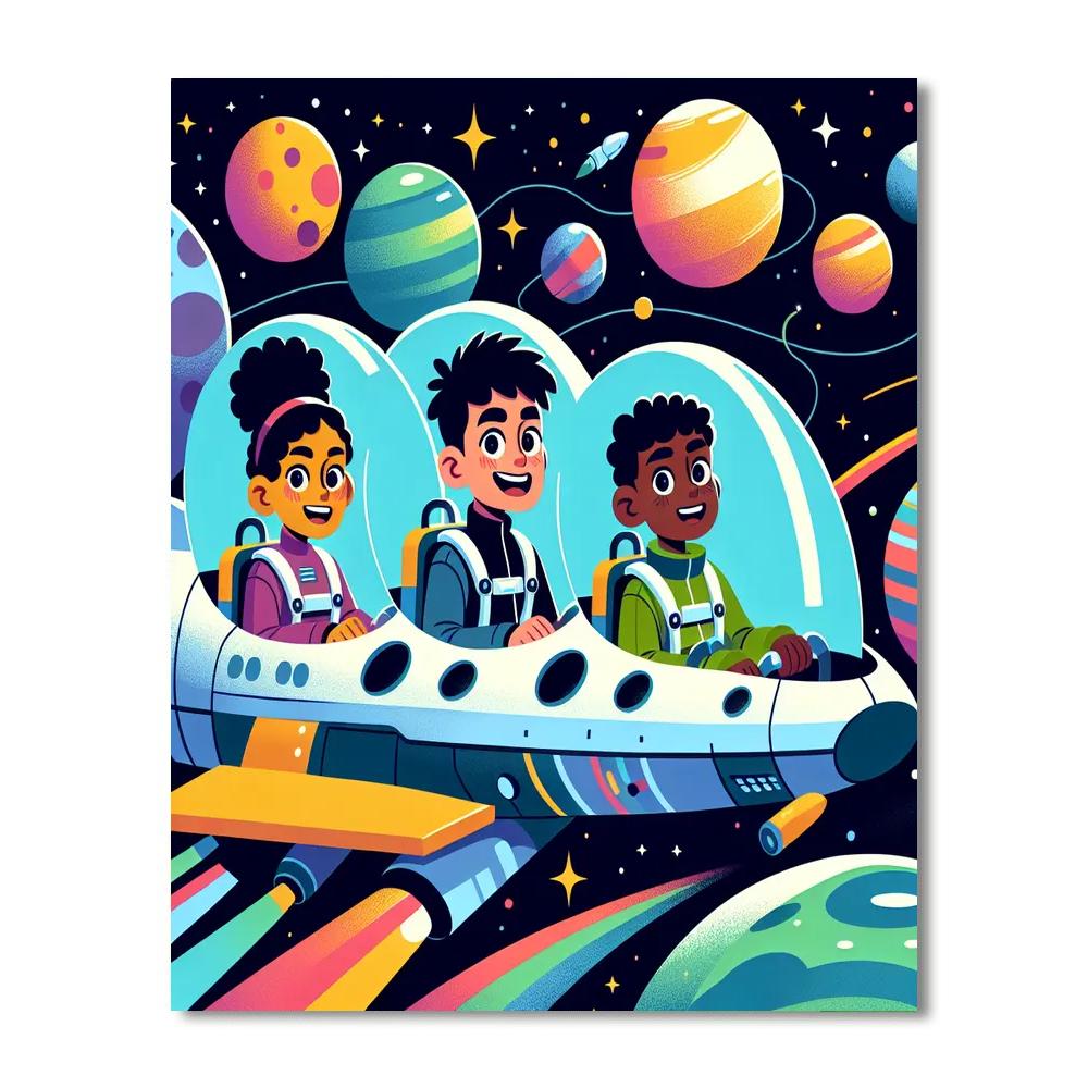Space Pioneers Adventure Paint By Numbers