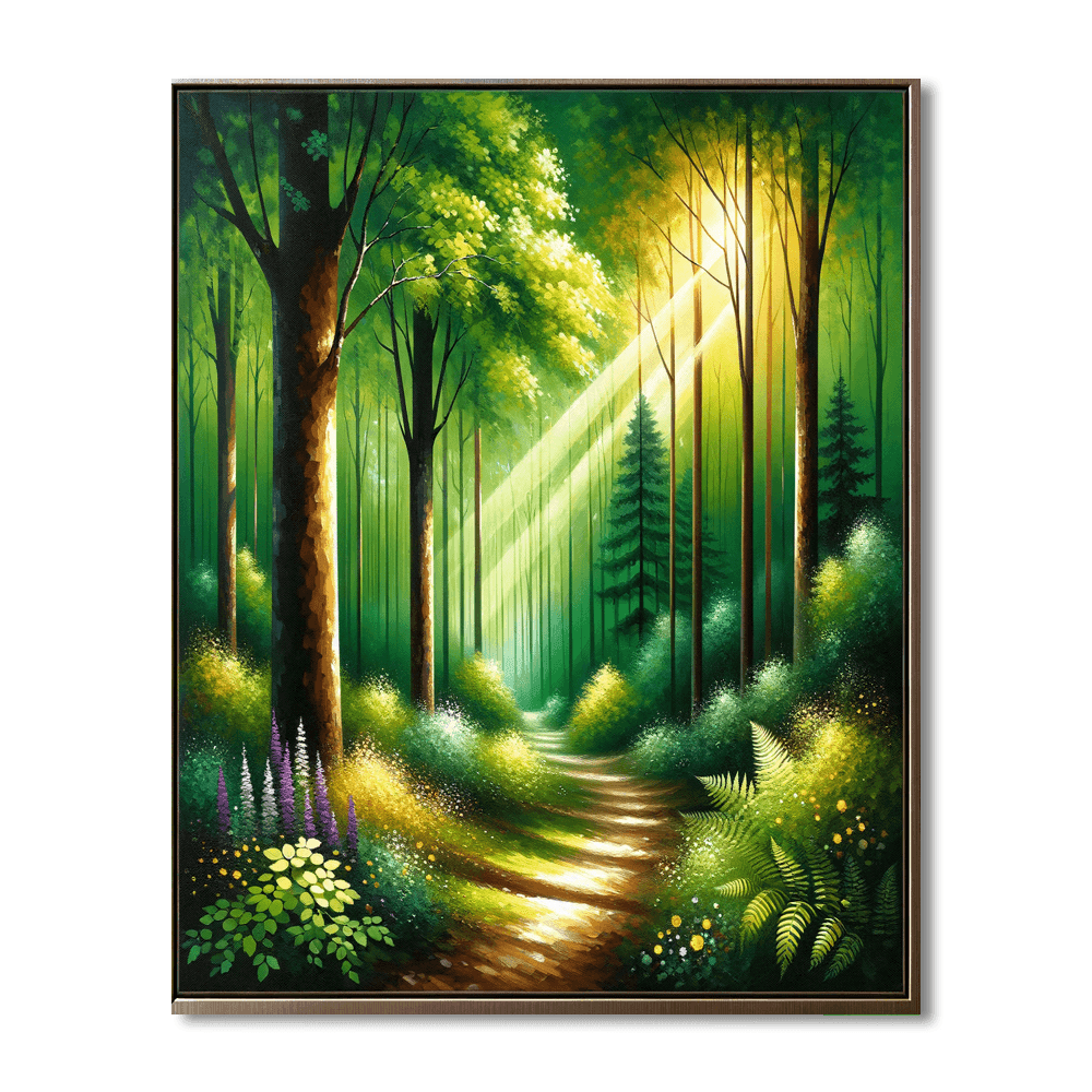 Mystical Forest Landscape Painting By Numbers Kit