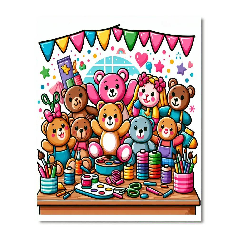 Enchanting Toy Workshop Paint By Numbers Kits
