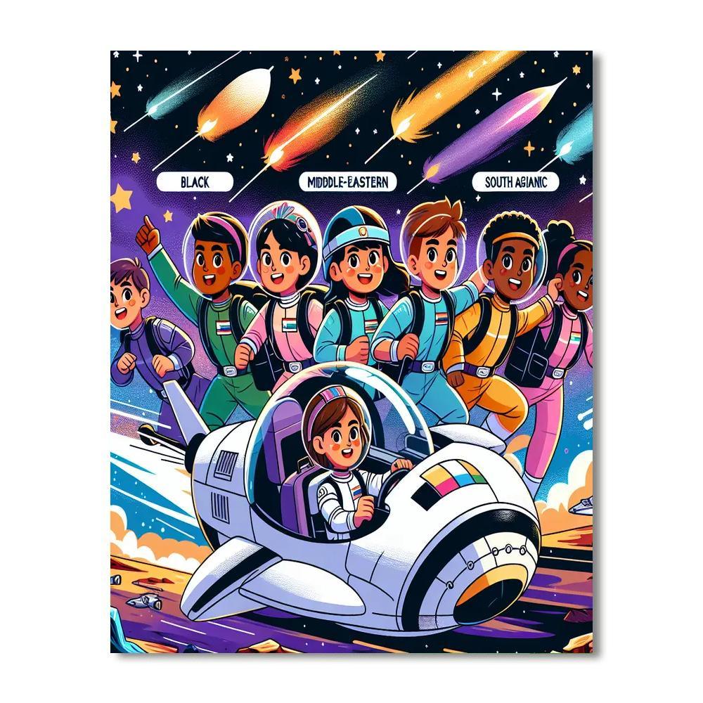Galactic Ranger Mission Painting By Numbers Kit
