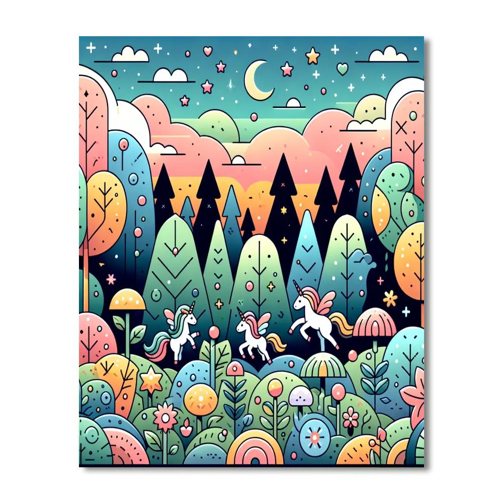 Forest Fairytale Adventure Painting By Numbers Kit