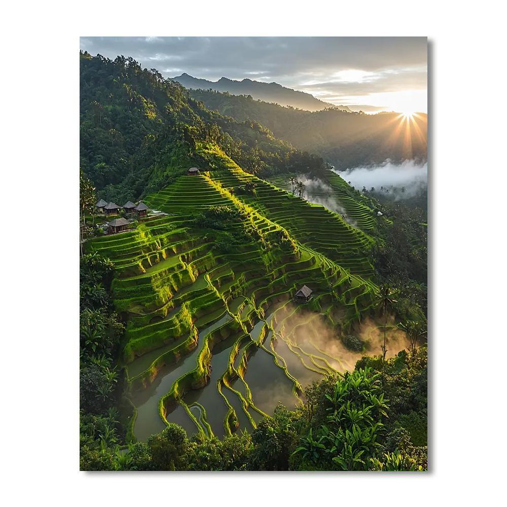 Banaue Rice Terraces - Philippines Numbered Painting Kits