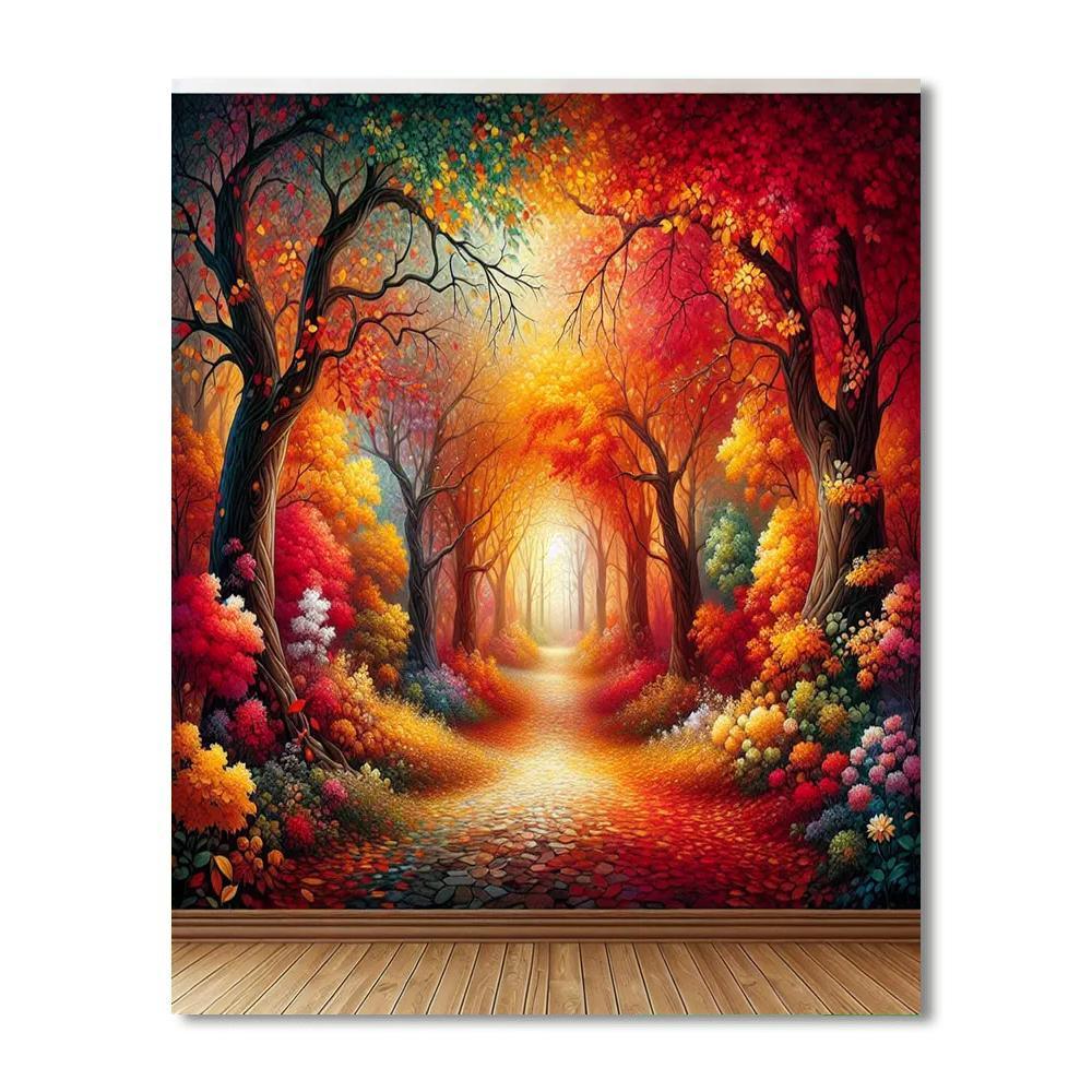 Magical Autumn Pathway Paint By Numbers Kits
