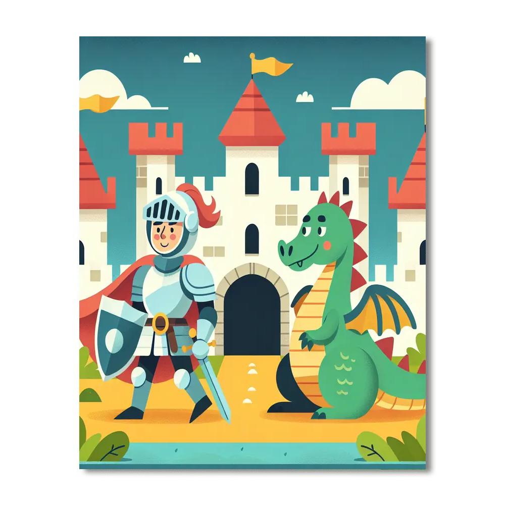 Castle Kingdom Quest Paint By Numbers