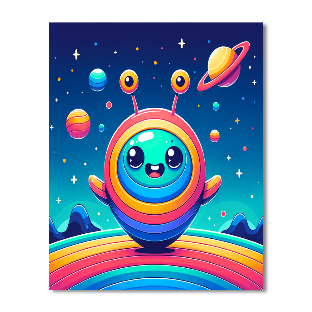 Wacky Alien Painting By Numbers Kit