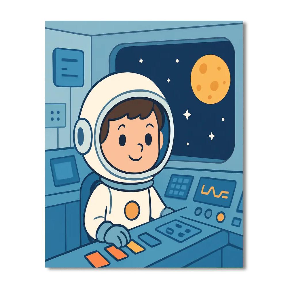 Secret Space Base Paint By Numbers