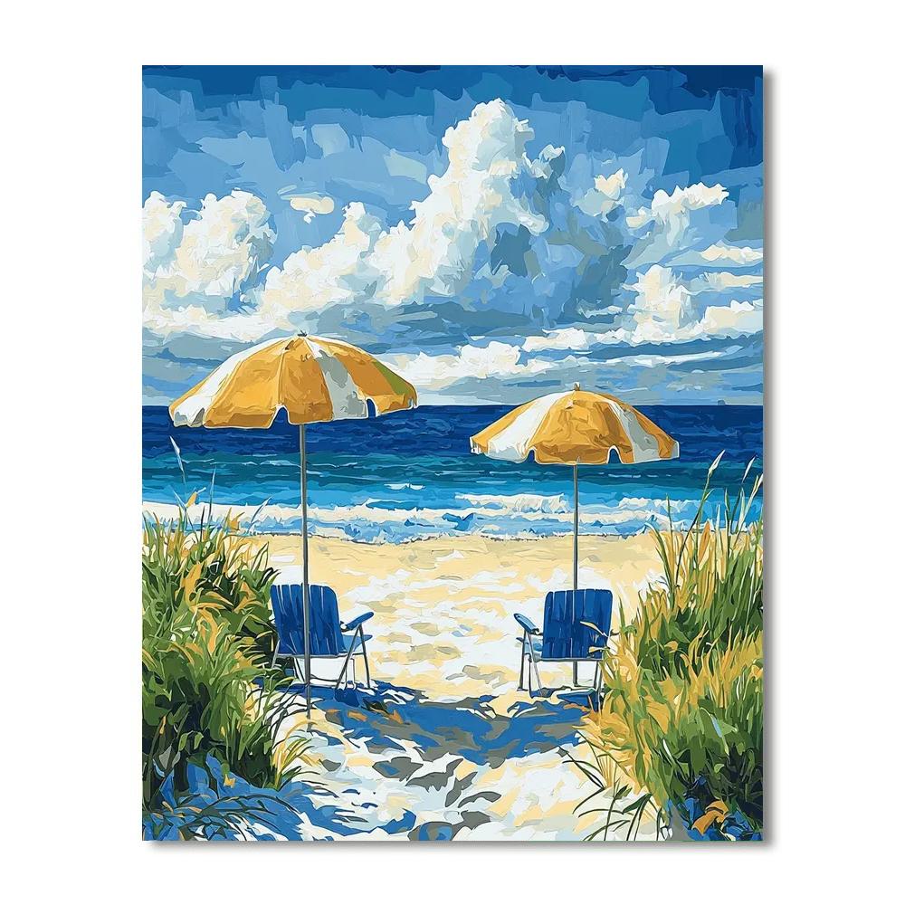 Summer Splash DIY Paint By Numbers