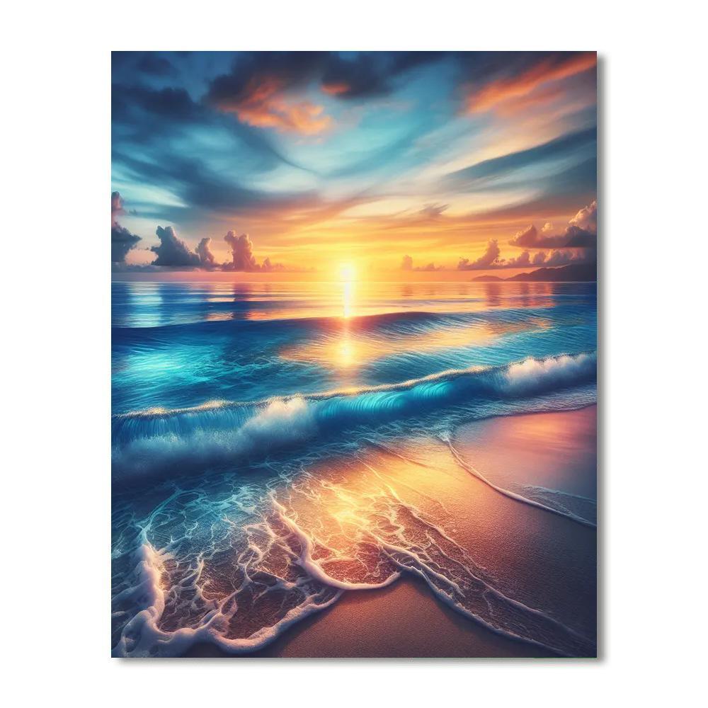 Glistening Ocean View Paint By Numbers Kits