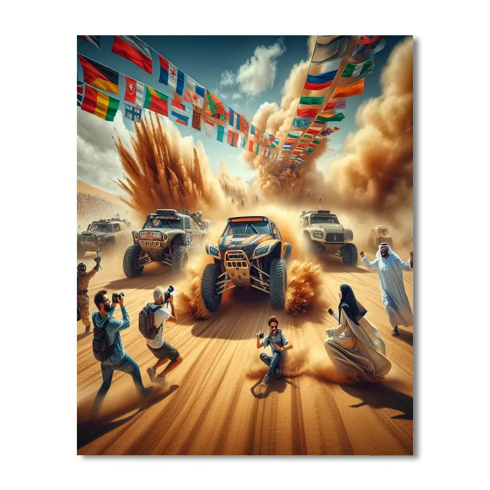 Dakar Rally Number Painting