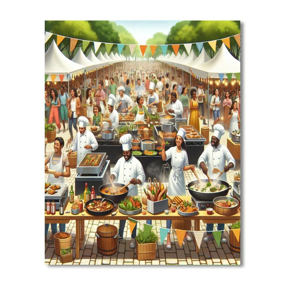 Marion Grasby Food Festival - Australia Painting By Numbers Kit