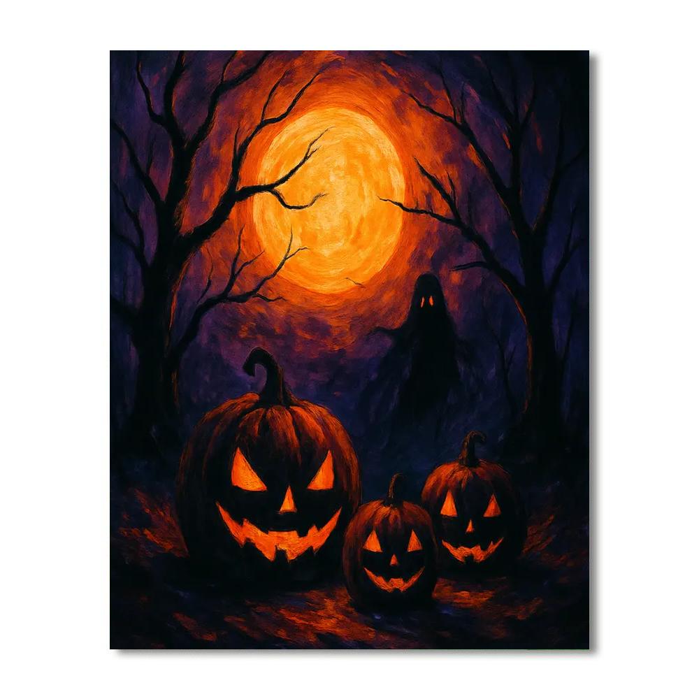 Haunting Shadows Paint By Numbers Art